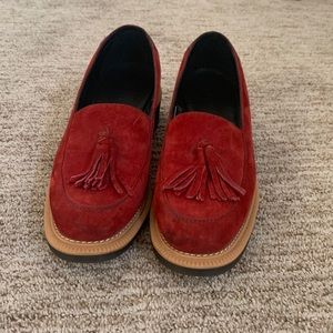 Dr. Martins red loafers
